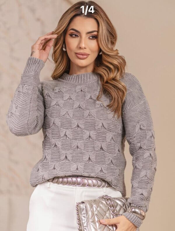 Blusa de Lã Marrom - G