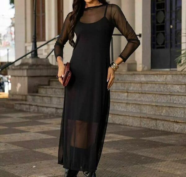 Vestido Transparência